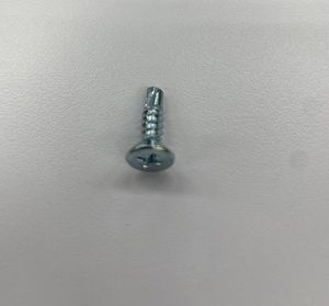 Vis autoperceuses M4.2 x 32 mm à tête plate, CR3+ zinguées, vis pour toiture, acier au carbone C1022, Homn Reen - Product Image 4