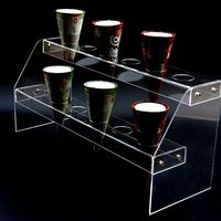 Support de cône gaufré transparent fait à la main support de crème glacée en acrylique pour buffet