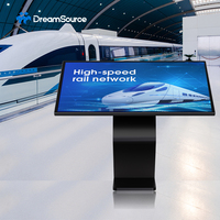 Kiosque numérique interactif à écran tactile LCD de 50 pouces sur pied horizontal avec animation pour salle de sport et spa