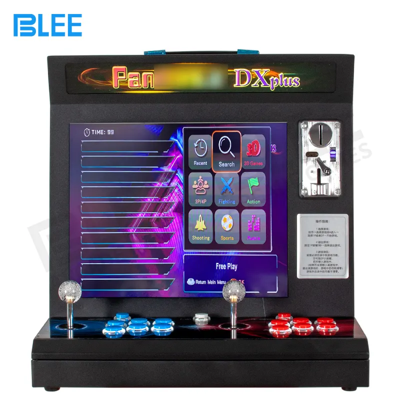 5000 2D and 3D DX Arcade Machine Tabletop Console 2 Player Portable Small Classic Cocktail Arcade Video Game Machine