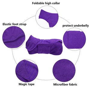 Peignoir de bain super absorbant Petdom pour animaux de compagnie, serviette de séchage rapide en microfibre luxueusement douce pour chiens - Product Image 3
