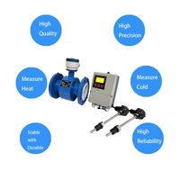 Medidor de Flujo Electromagnético Integrado para Agua, Diésel, Alcohol y Líquidos, con Conexión de Abrazadera