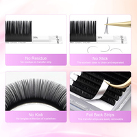 NAGARAKU Cils en Gros pour Extensions de Cils PBT Cils Individuels Extensions de Cils Longueur Mixte Volume Russe