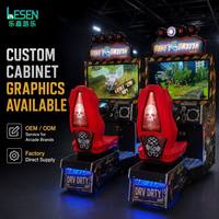 Máquina de Juego de Carreras para Interiores con Temática de Calaveras, Simulador de Conducción Comercial para Centros de Juego, Operada con Monedas