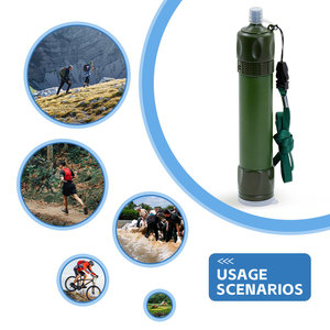 Paille filtrante à eau UF, design en fibre de carbone portable, pour le <span class=keywords><strong>camping</strong></span>, la randonnée, <span class=keywords><strong>kit</strong></span> de survie d'urgence - Product Image 2