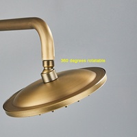 Système de douche encastré classique en laiton bronze antique avec mitigeur – Offre spéciale