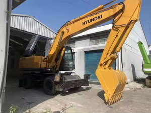 En stock 21 Ton Construcción de segunda mano Original Corea Usado Hyundai 210W-7 210W-9 Excavadora de ruedas para la venta - Product Image 4