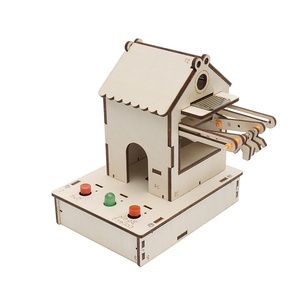 Kit de Experimentos Científicos STEM OKYN-Y2568, Perchero Inteligente Automático para Ropa, Modelo de Ensamblaje de Madera - Product Image 3