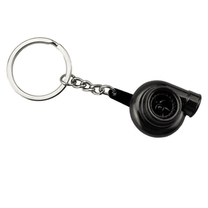 Porte-clés créatif en métal miniature, pièces de voiture : Turbo, Amortisseur, Levier de vitesse, Pendentif - Product Image 6