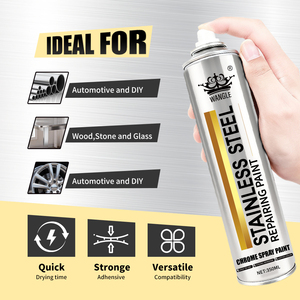 Vernice Spray Cromata ad Alta Lucentezza per Finiture Metalliche e Accessori Auto con Effetto Specchio e Rivestimento Durevole - Product Image 5