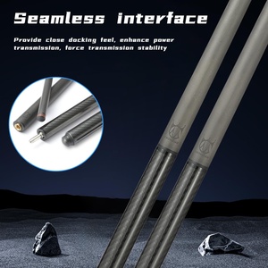 Cuetec SVB GEN 2 Stecca da Biliardo in Fibra di Carbonio di Alta Qualità con Giunto in Acciaio Inossidabile, Punte da 11.8mm/12.5mm, Design Tacos - Product Image 3