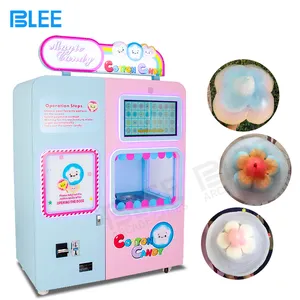 Máquina expendedora automática de dulces de algodón, máquina expendedora de dulces de algodón, venta