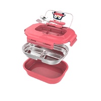 Boîte à déjeuner en Silicone, faite sur mesure, 10 pièces, Promotion de bébé en acier inoxydable, contenant pour nourriture