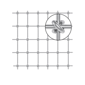 2 "x 4" Haute résistance <span class=keywords><strong>2m</strong></span> <span class=keywords><strong>hauteur</strong></span> 50cm trou champ ferme clôture anneau serrure diamant cheval clôture S noeud clôture <span class=keywords><strong>rouleau</strong></span> - Product Image 1