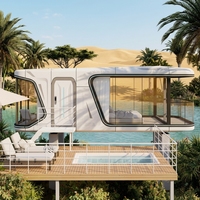 Maison préfabriquée mobile moderne, maison capsule écologique, maison capsule à prix d'usine de qualité supérieure, vente chaude, personnalisable