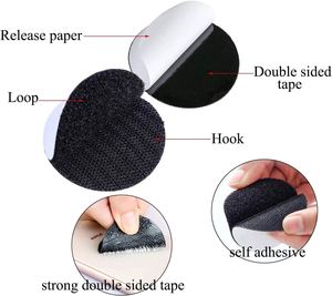 Points adhésifs auto-agrippants puissants pour canapé, tapis et autres surfaces – Bande auto-agrippante Velcro - Product Image 3