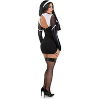 Costumes de nonne érotique pour femmes Halloween Vêtements Ensembles de lingerie sexy de haute qualité Cosplay Vente en gros