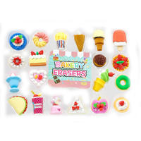 Soododo vente en gros personnalisé mignon Kawaii ensemble de papeterie princesse aliments Dessert enfants cadeau crayon gomme ensemble
