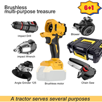 Boîte à outils multifonctionnelle 18 en 1, kit d'outils à batterie au lithium sans fil, perceuse électrique, scie sauteuse, ensemble d'outils combinés
