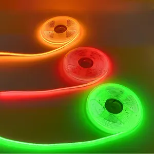 แถบไฟ LED ยืดหยุ่น16ft 12V 24V 528Leds,เทปไฟ LED สีฟ้าส้มแดงเขียวม่วง10มม. COB