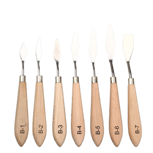 Vente en gros de grattoir pour peinture à l'huile acrylique, gouache, pelle, couteau à <span class=keywords><strong>palette</strong></span> pour fournitures d'art, peinture acrylique à l'huile et gouache - Product Image 2