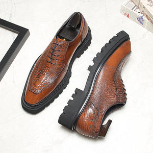 Nouvelles Chaussures Oxford en Cuir Imperméables Artisanales de Luxe Décontractées Britanniques pour Hommes – Idéales pour Mariage, Bureau et Tenues Professionnelles - Product Image 4