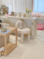 Tabouret de coiffeuse élégant en fer Bosi pour filles, chaise de maquillage mignonne, table de toilette tendance de luxe léger pour chambre à coucher