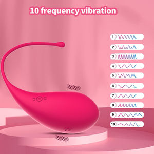 Mainan Seks Dewasa Getar Tanpa Kabel Bentuk Telur untuk Wanita, Silikon Tahan Air, Ramah Kulit, Stimulasi Titik G - Product Image 4