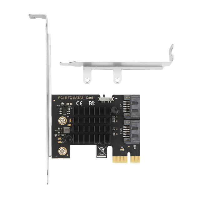 Factory OEM Compact SATA 3.0 PCIe Expansion Card 6Gbps for HDD SSD & Optical Drive Upgrade CHONGHEE Made in China in Stock