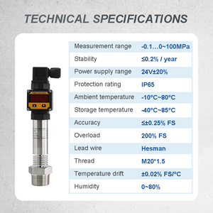 SENTEC -0.1~100Mpa Pantalla LED Industrial Antivibración de Alta Temperatura para Petróleo/Hidrología, Material Plano ABS - Product Image 3