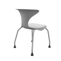Chaise d'étudiant empilable en PP au design moderne, prix d'usine, chaise de bureau avec roulettes, chaise de conférence
