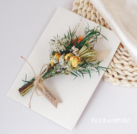 Bouquet de fleurs séchées personnalisé, mini-bouquet de fleurs préservées, cadeau pour demoiselle d'honneur, cadeau de mariage esthétique personnalisé