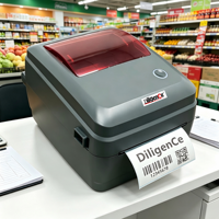 Printer Thermal POS Murah DiligenCe Android USB LAN BT/WiFi Interface A6 untuk Label Pengiriman Waybill Barcode 4X6 110mm Stok Tersedia