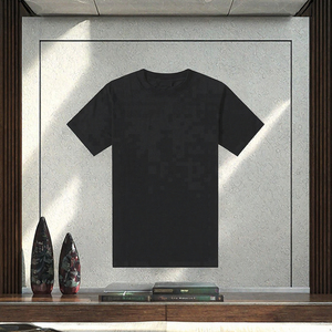 Camiseta de Algodón Personalizada para Hombre, de Corte Holgado, Manga Corta, con Estampado Puff, Capa Base - Product Image 3