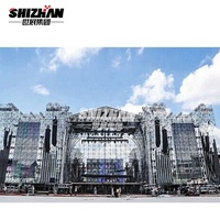 Soporte de armazón LED Onestop de aleación de aluminio, armazón de DJ portátil certificado TUV, capacidad de carga pesada, pantalla de escenario triangular plegable