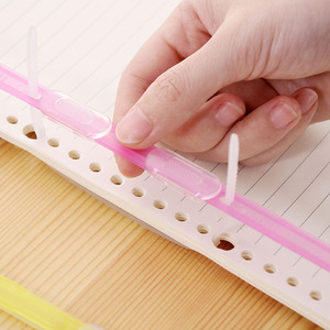 Farbige Transparente Kunststoff-Binderklammern Hochwertige A5-Größe Bürobedarf Aktenordner-Zubehör Schlangen-Kunststoffclip - Product Image 2