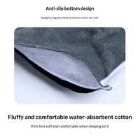 Coussin chauffant pour animaux de compagnie pour l'hiver - Tapis thermique auto-chauffant avec housse en polaire, couverture antidérapante lavable pour chiens et chats
