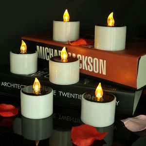 Bougies solaires LED décoratives pour la maison, 5,2*5,8 cm, étanches, scintillantes, pour Diwali, Noël, Halloween, Ramadan et fêtes - Product Image 2
