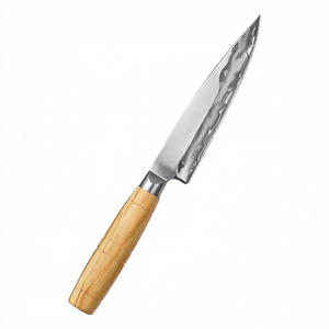 Cuchillo de Cocina de Acero de Damasco con Mango de Madera de Olivo, Cuchillo Multiusos Afilado para Cortar - Product Image 1