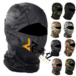 Black Polyester Half Face Ski Mask Balaclava Winter Cold Weather Gear for Sports Fishing Business with Custom Logo Option - Product Image 1