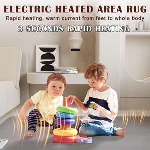 Customized Graphene Heated Floor Mat Adjustable Temperature 12-H Timer Overheat Protection Electric Heated Carpet - Product Image 2