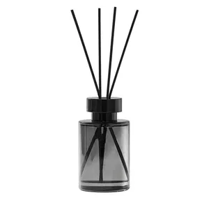 True Scent 120ml Diffuser Glass Bottle Air Freshener Reed Diffuser With Black Rattan Stick Home Fragrance