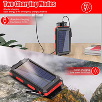 Batterie solaire portable Anker 20000mAh, étanche, chargeur solaire extérieur, alimentation solaire d'urgence pour le camping, la randonnée et les voyages