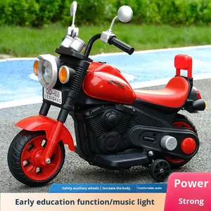 Motocicleta Eléctrica para Niños, Triciclo Recargable para Niños y Niñas, Juguete con Asiento, Batería de Doble Tracción, Plástico, de 3 a 6 Años - Product Image 6