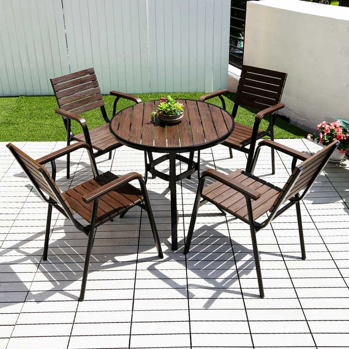 small deck dining set
