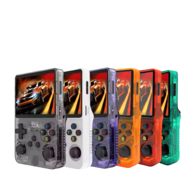 R36s Retro Handheld Console 128GB Console with 3.5 Inch Screen Accessories for Video Gaming