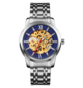 <span class=keywords><strong>Montre</strong></span> mécanique automatique squelette <span class=keywords><strong>pour</strong></span> <span class=keywords><strong>homme</strong></span> Skmei 9222 de haute qualité, en acier doré, étanche, de luxe, <span class=keywords><strong>pour</strong></span> les affaires - Product Image 4
