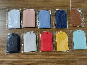 Custom Logo Hot Sell Wholesale Travel Luggage Baggage Tag <b>Suitcase</b> Tag Custom PU Leather Luggage Tag - Product Image 6