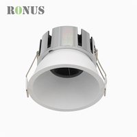 Plafonnier LED encastré COB étanche IP65 pour salle de bain 7W