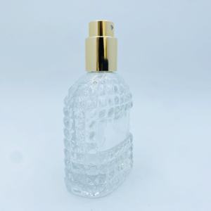 Flacon de parfum en verre gaufré de 30 ml avec bouchon en plastique, pots en verre rechargeables pour soins personnels - Product Image 3